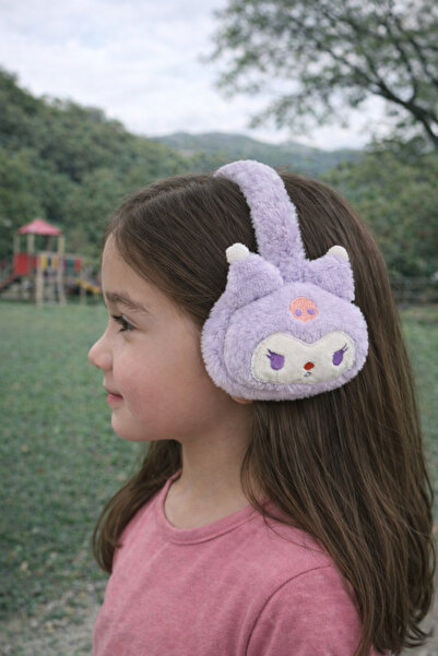 Gunessa Peluş Kız Çocuk Kışlık Kulak Koruyucu Kuromi My Melody Cinnamoroll Ka...
