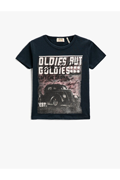 Koton Тъмносиня тениска за момче 1YKB16612OK