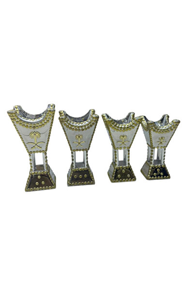 GENERAL طقم مباخر سيفن ونخلة ذهبي 4 حبة طقم