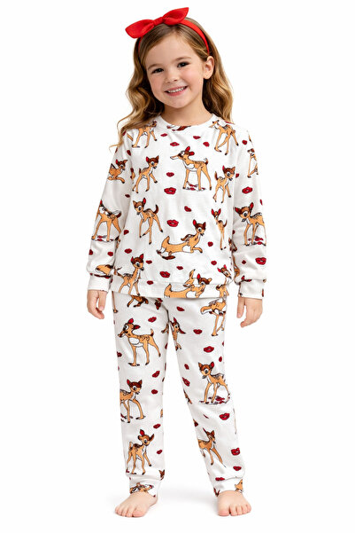 mışıl mışıl kids Set de pijamale din bumbac cu model Ceylan pentru fete