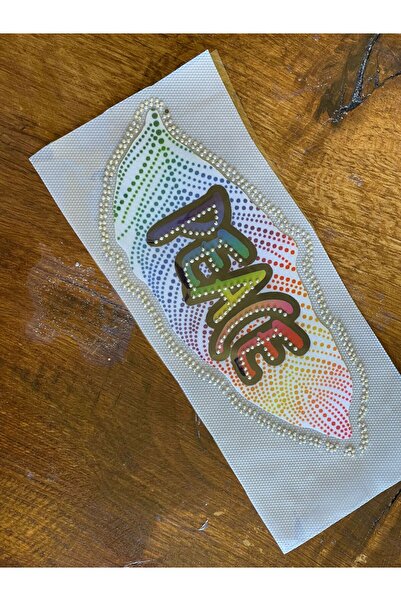 Gönülden Tasarım 20X8 CM FERĂ STICKING STONE LEAF APPLICAT ARMATURE PATCH CUC...