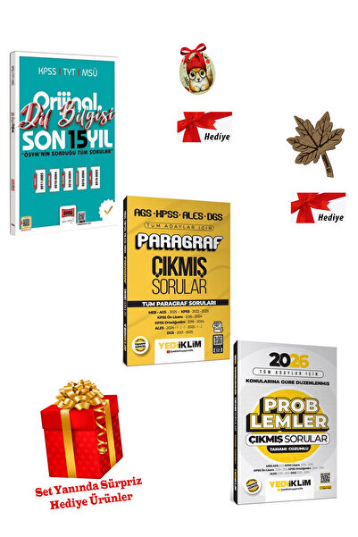 Yediiklim Yayınları 2026 Tüm Adaylar İçin Çıkmış Sorular Paragraf Dilbilgisi ...