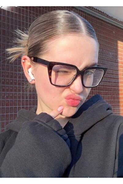 MONAL EYEWEAR Glasses with T-Shaped Protective Screens, Timeless Angular Model, Optimally Compatible.