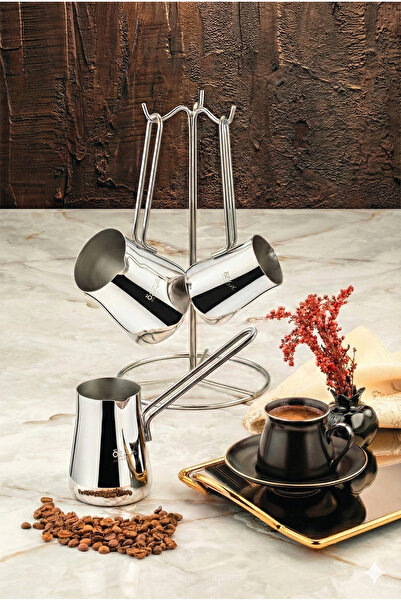 ÖZLİFE طقم إبريق قهوة مكون من 4 قطع Gala Simple 700