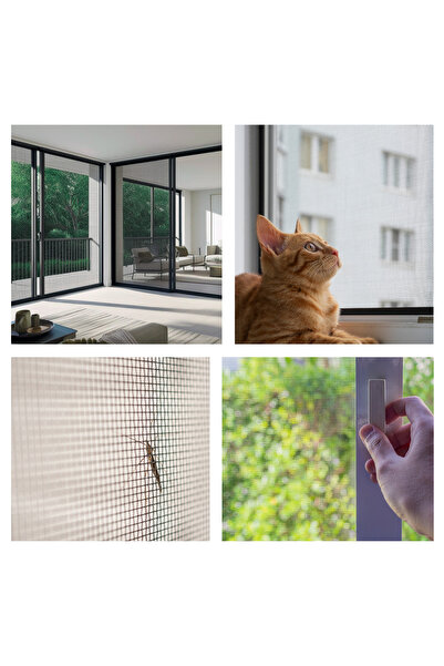FERSAN AKSESUAR YIRTILMAZ SİNEKLİK KEDİ TELİ (PET TÜL) (EN: 160 CM - UZUNLUK: 100 CM)