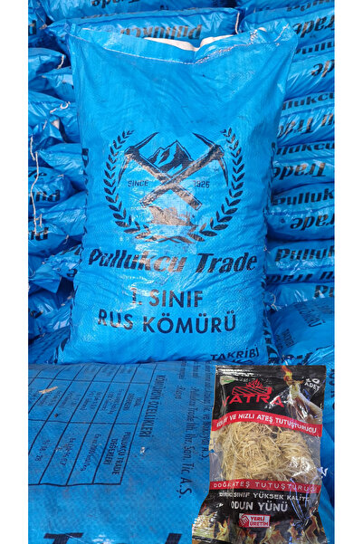 PULLUKÇU Trade Ceviz Torba Kömür 1. Kalite ve ve 1 Paket Odun Yünü