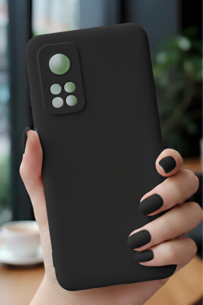 Hatreds Xiaomi Mi 10T 5G İçin Uyumlu İçi Kadife Sıvı Silikon Kılıf