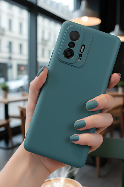 Hatreds Xiaomi Mi 11T Pro 5G İçin Uyumlu İçi Kadife Sıvı Silikon Kılıf