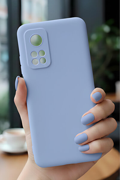 Hatreds Xiaomi Mi 10T 5G İçin Uyumlu İçi Kadife Sıvı Silikon Kılıf