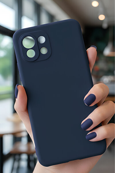 Hatreds Xiaomi Mi 11 Lite İçin Uyumlu İçi Kadife Sıvı Silikon Kılıf