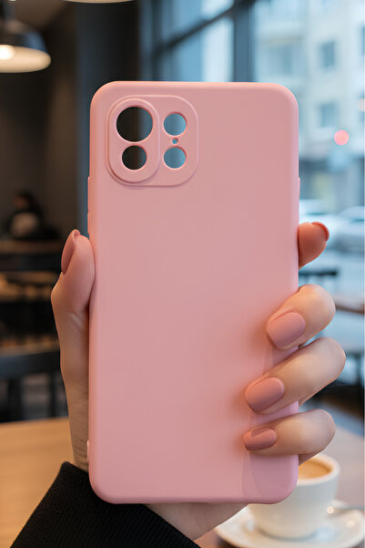 Hatreds Xiaomi Mi 11 Lite İçin Uyumlu İçi Kadife Sıvı Silikon Kılıf