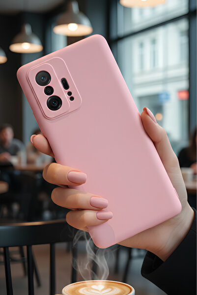 Hatreds Xiaomi Mi 11T Pro 5G İçin Uyumlu İçi Kadife Sıvı Silikon Kılıf
