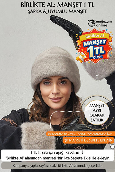 Mağazam Online قبعة كالباك على الطراز الملكي البريطاني للنساء، قبعة شتوية من الفرو الصناعي المخملي