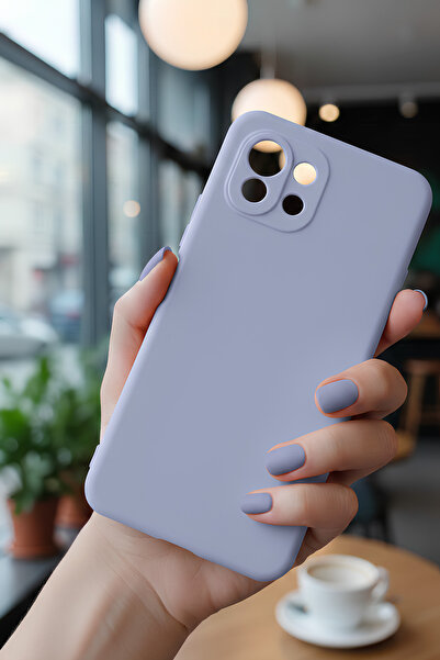 Hatreds Xiaomi Mi 11 Lite İçin Uyumlu İçi Kadife Sıvı Silikon Kılıf