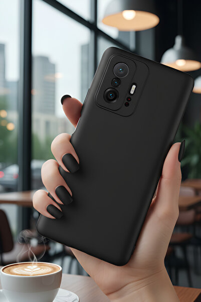 Hatreds Xiaomi Mi 11T Pro 5G İçin Uyumlu İçi Kadife Sıvı Silikon Kılıf