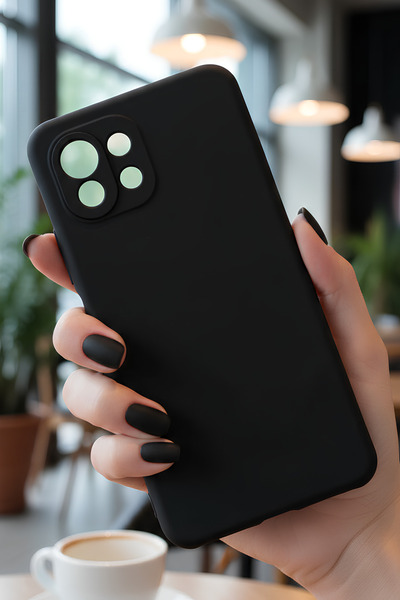 Hatreds Xiaomi Mi 11 Lite İçin Uyumlu İçi Kadife Sıvı Silikon Kılıf