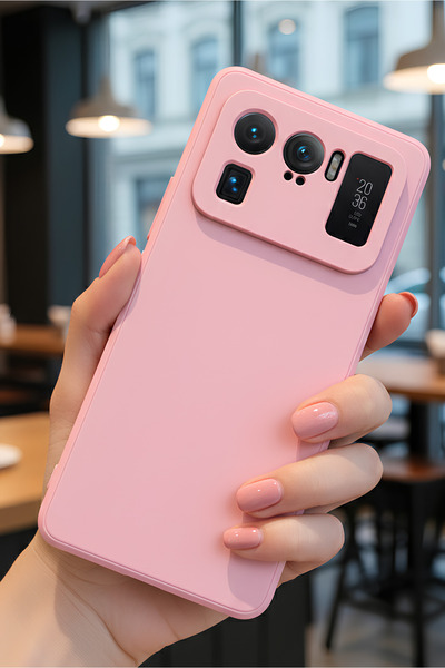 Hatreds Xiaomi Mi 11 Ultra İçin Uyumlu İçi Kadife Sıvı Silikon Kılıf