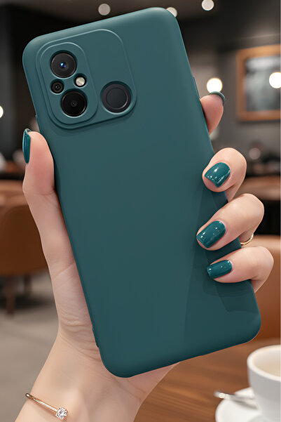 Hatreds Xiaomi Redmi 12C İçin Uyumlu İçi Kadife Sıvı Silikon Kılıf