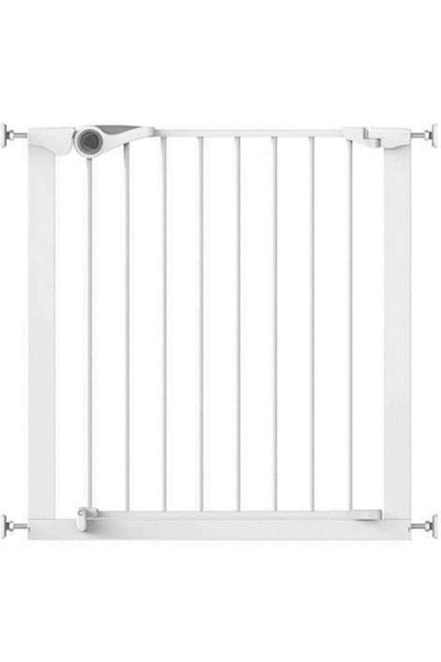 Noma Poarta de siguranta Easy Fit, presiune, 75-82 cm, metal alb