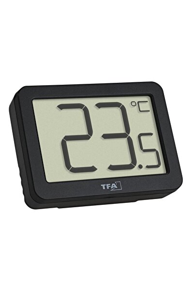 TFA Termometru digital de cameră cu suport magnetic, negru, 30.1065.01