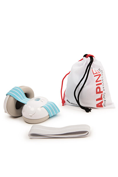 Alpine Căști cu anulare a zgomotului pentru bebeluși, protecție auditivă, SNR 23, albastre, Muffy Baby Blue ALP