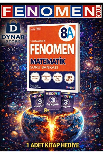 Fenomen Yayıncılık Fenomen 8.sınıf Matematik A ve 7 den 8 e geçenlere matemat...
