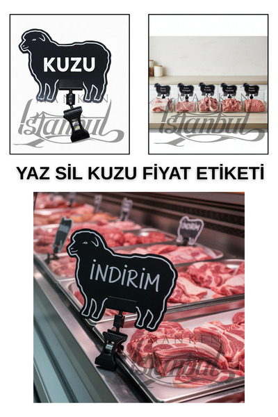 Manken İstanbul 10 bucăți de vară Sil Mini Size Latch Miel Preț Etichetă Măcelar Etichetă Măcelar Contor Etichetă