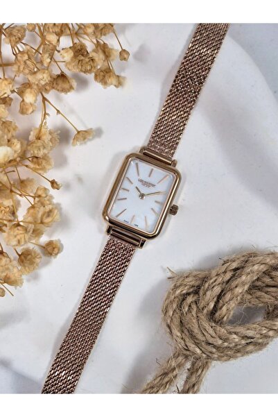 Lee Cooper LC07815 Dikdörtgen 6 Renk Hasır Kordon Kadın Kol Saati