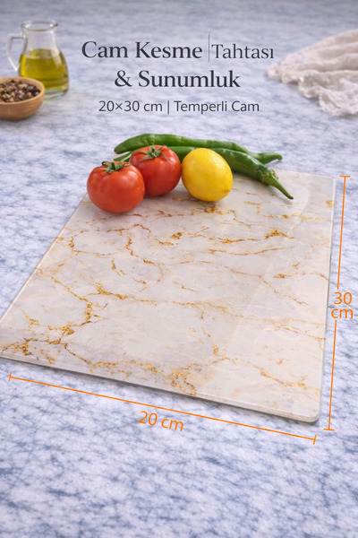 CONCEPT CAM Cam Kesme Tahtası, 20X30 CM, 4 mm