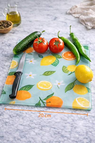 CONCEPT CAM لوح تقطيع زجاجي، 20 × 30 سم، 4 مم