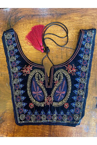 Gönülden Tasarım 25x18 CM ETNIC BOHEMĂ BRODARE GOLIER ROCHIE GOLIER BLUZĂ GOL...