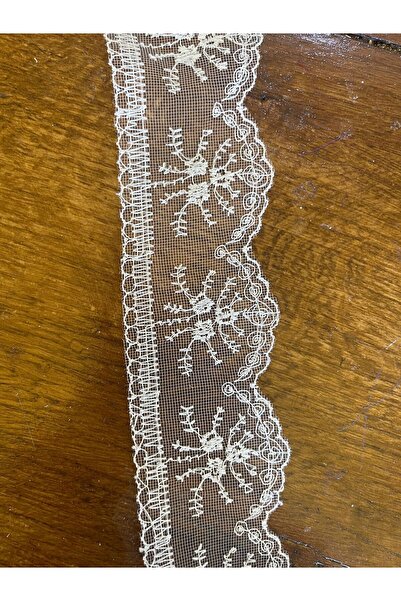 Gönülden Tasarım White Guipure Patterned Ribbon Pearl Beaded Sewing Applique ...