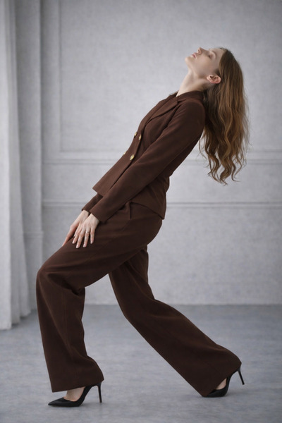 AYS Düğme Detaylı Kruvaze Takım