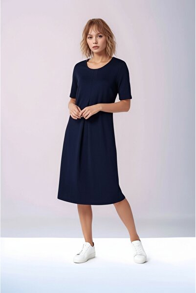 MAMAYAGA Fusta cu jumătate de mânecă pentru damă, cu decolteu, cu volan, roch...