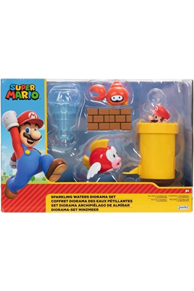 Jakks Pacific Set Figurina Super Mario Bros Sparkling Waters Diorama, 6cm
