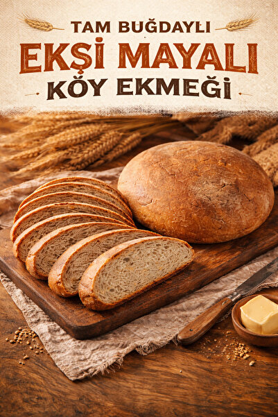 Bekos Unlu Mamuller 1000 gr Tam Buğdaylı Ekşi Mayalı Köy Ekmeği