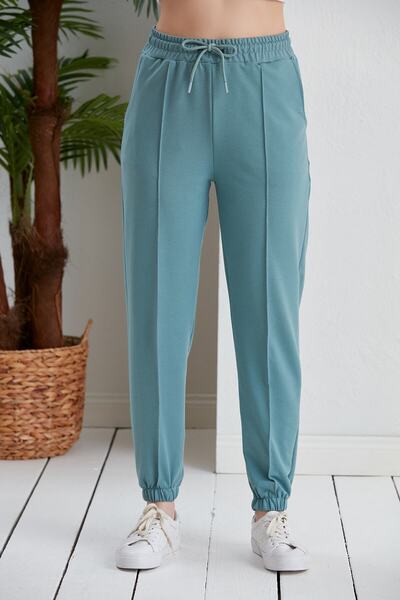 Green Hill بنطال رياضي صيفي بتفاصيل درزات أمامية