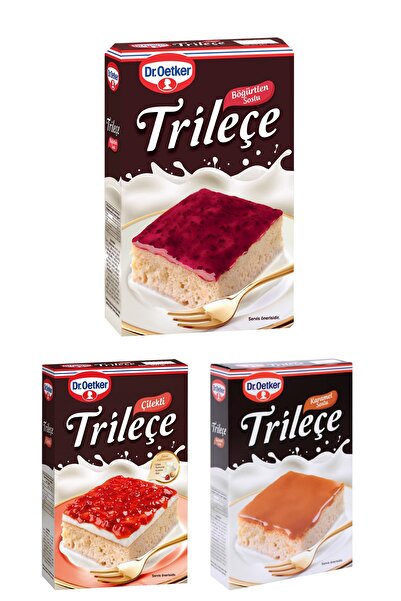 Dr. Oetker Dr.Oetker Triliçe Karamel Soslu 315 g Çilekli 360 g Böğürtlen Sosl...