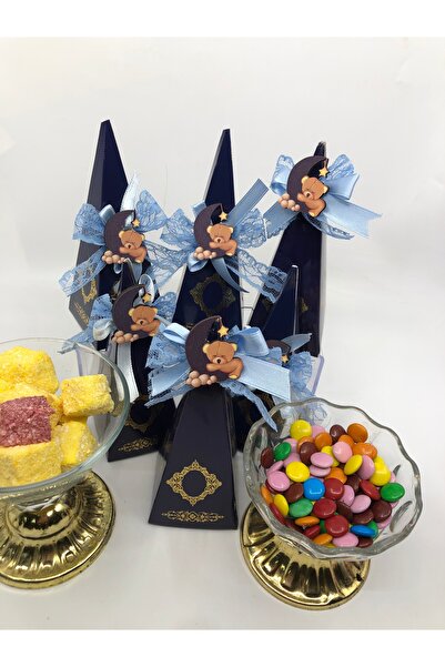 Lavin Çikolata 25 Adetli Ayın Içinde Oturan GOLD Ayıcık Lacivert Külah Lokum ...