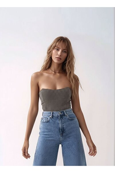 MAMAYAGA Corset fără bretele pentru femei Impact Sport Elegant Croptop Bustieră