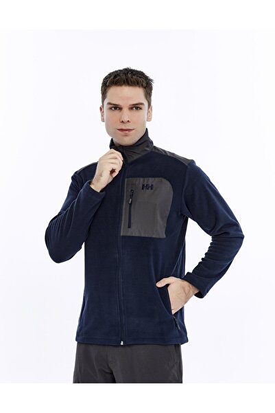 Helly Hansen Ανδρικό φούτερ από φλις σε μονόχρωμο μπλε ναυτικό HH..12009_HELLY HANSEN BLOCK FULLZI
