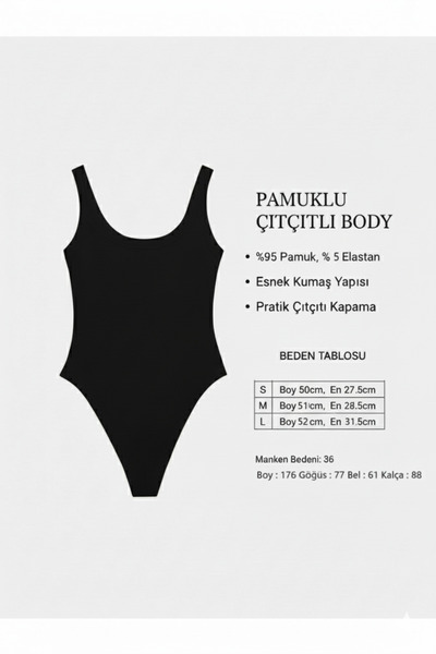 Distimi Body din bumbac negru cu bretele și cusături