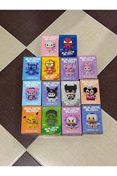 Genel Markalar Karışık Karakter Figürleri 3d Yapboz Puzzle Yapı Oyuncakları (rastgele bir model gönderilmektedir)