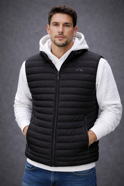 DYNAMO Black Puffer Vest