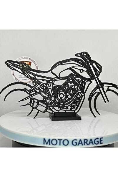 MotoGarage Yamaha MT-07 Masa Dekoru – Motor Tutkunlarına Özel Motosiklet Silüeti
