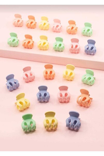 ModaRESSO Mandal Toka Renkli Küçük Boy Ahtapot Model Toka Seti 2 Adet