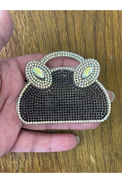 Gönülden Tasarım Arma pentru geanta neagra cu zirconii adezivi la fier de cal...