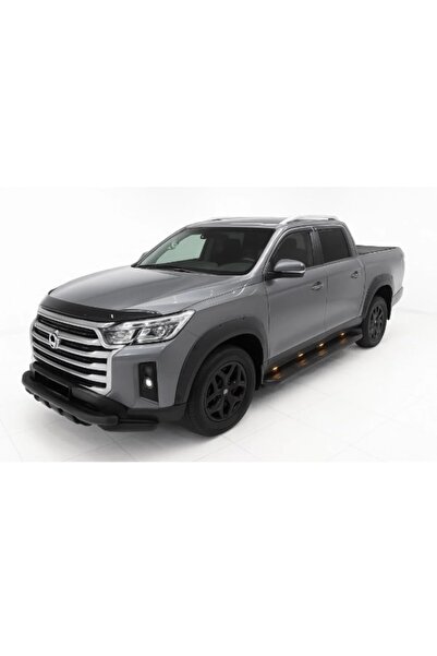 ROAL TUNİNG SsangYong Grand Musso Uyumlu Ön Kaput Koruma Mat Siyah ABS Plasti...