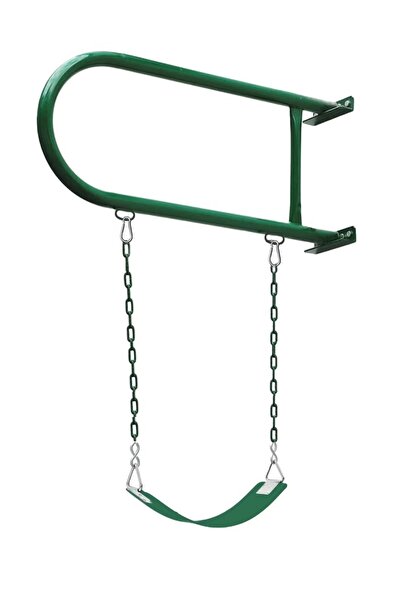 BabyCara Wall-Mounted Iron Hammock Swing Seat with Chains – Heavy Duty Indoor & Outdoor Metal Wall Swing