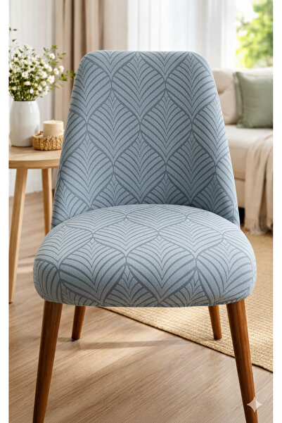 BASHTUGH TİCARET Mutfak Sandalye Kılıfı-Büyük Oval Likrali Tam Saran Yıkanabilir Lastikli Sandalye Örtüsü Chair Cover